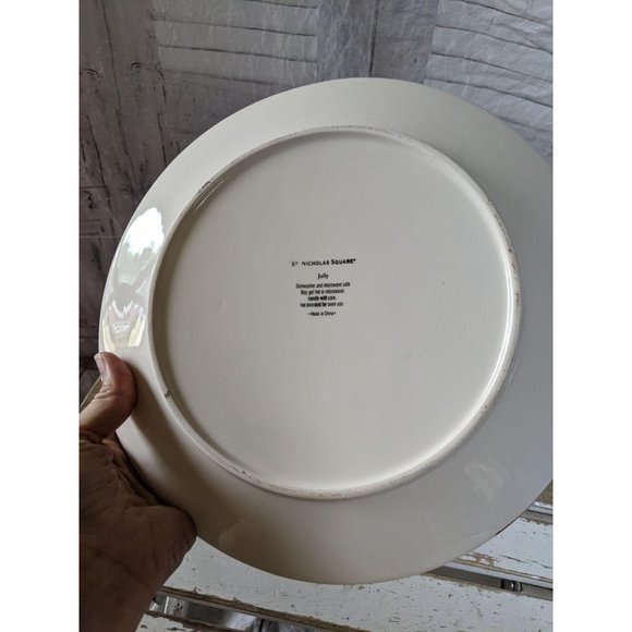 St Nicholas square jolly snowman dinner plate x-ma - Picture 5 of 5